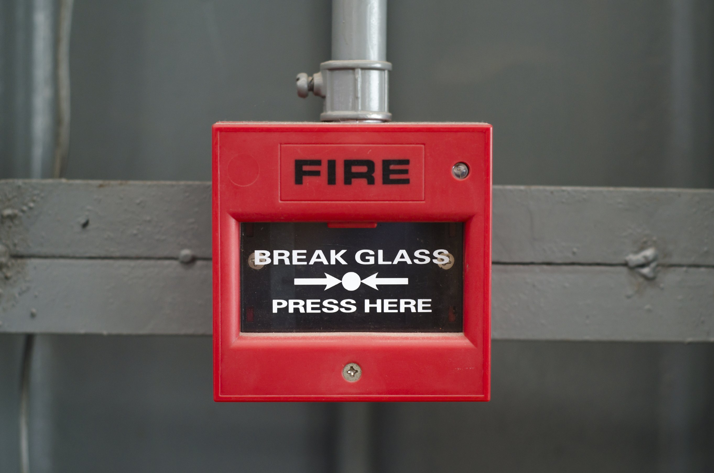 Fire alarm box in factory 