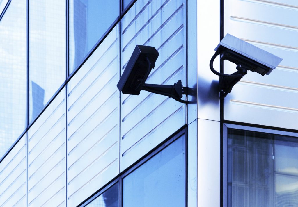 CCTV system on small business office