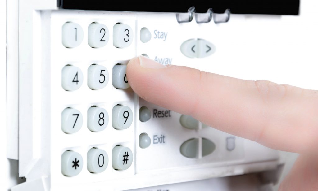 activating a security alarm