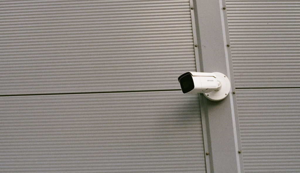 close up of cctv camera